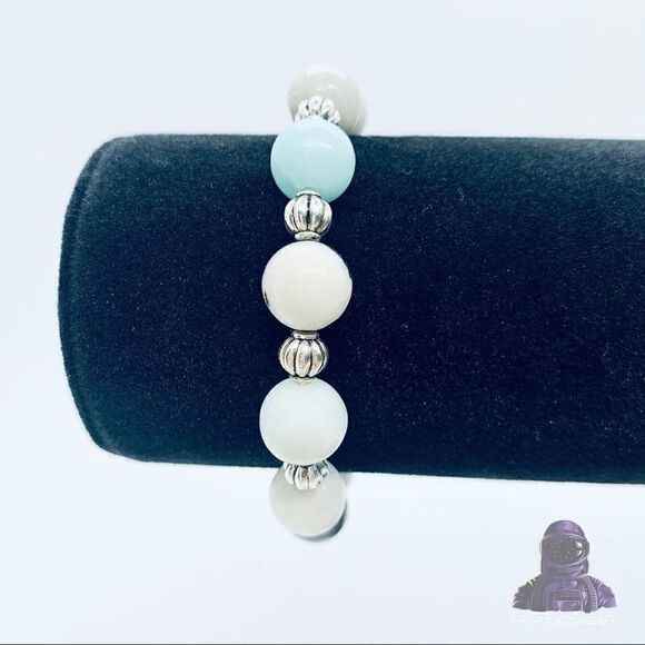 “Space Between” ~ Amazonite Beaded Bracelet - Picture 6 of 8